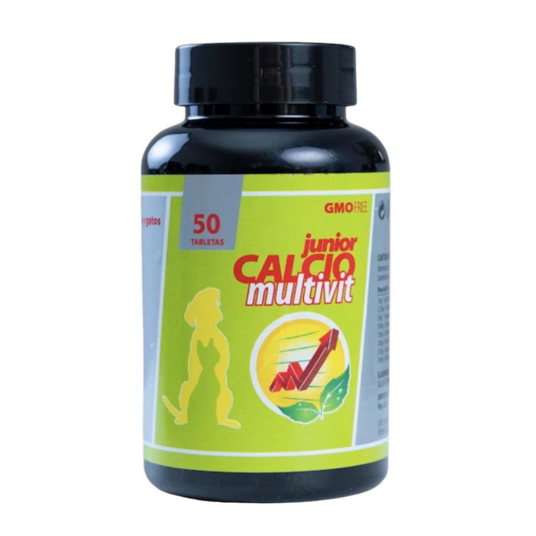 CALCIO-MULTIVIT JUNIOR – Suplemento con calcio y vitamina D3 para cachorros y gatitos
