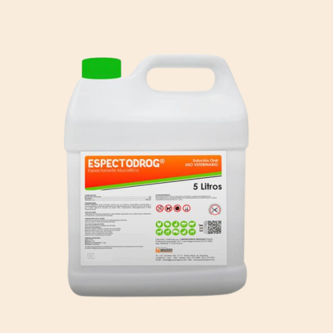 ESPECTODROG 5Lt – Solución mucolítica y antihistamínica veterinaria