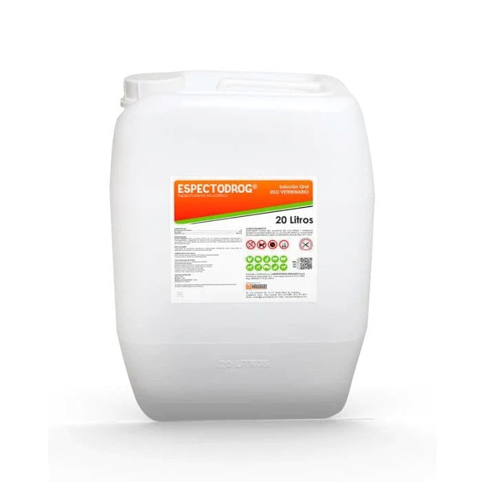 Espectodrog Mucolítico Secretolítico Veterinario 20L | Aves Bovinos