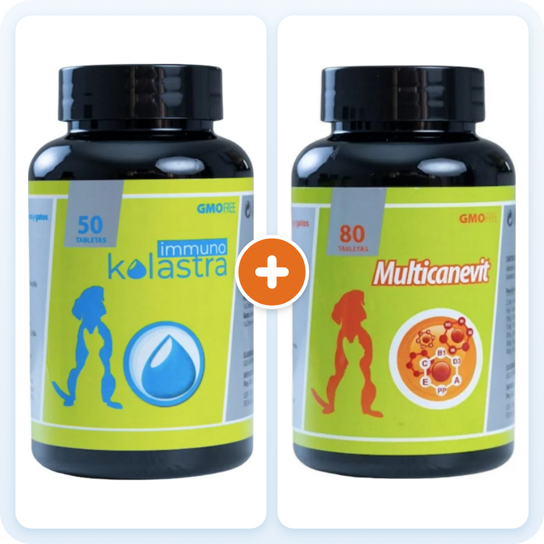 Kit Defensas para Perros y Gatos – Inmuno Colastra + Multicanevit