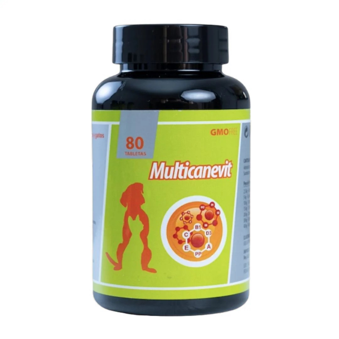 MULTICANEVIT – Multivitamínico completo con hierro, complejo B y microelementos para perros y gatos