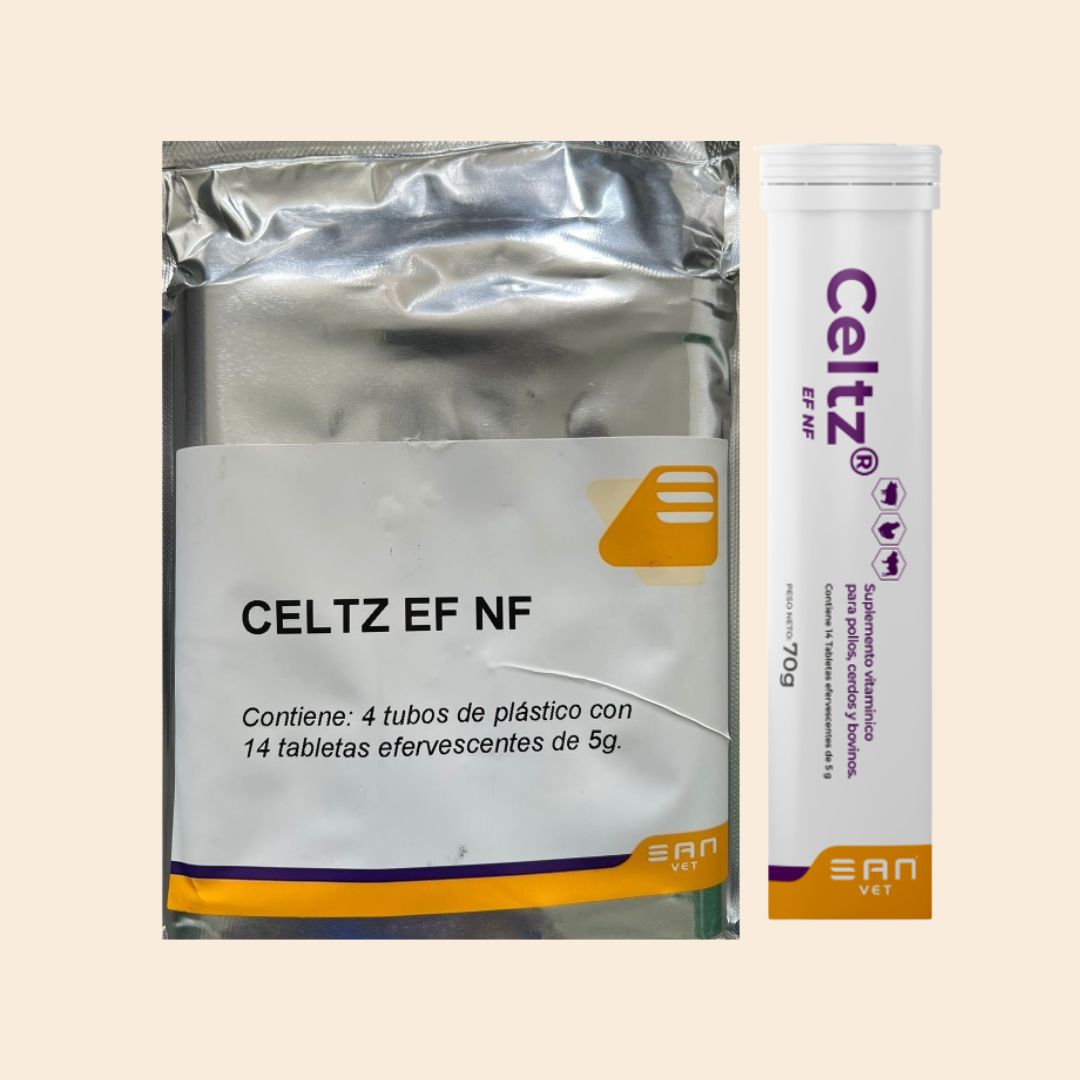 CELTZ EF NF – Suplemento vitamínico efervescente para aves, cerdos y bovinos