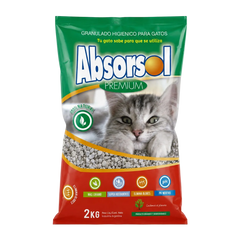 Absorsol Premium – Arena para Gatos 100% Natural Super Absorbente