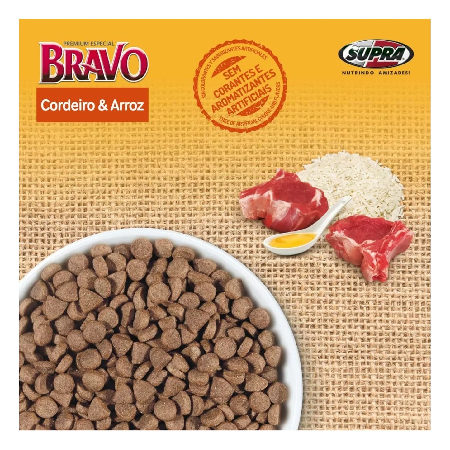 Bravo Cordero y Arroz alimento perros detalle 2