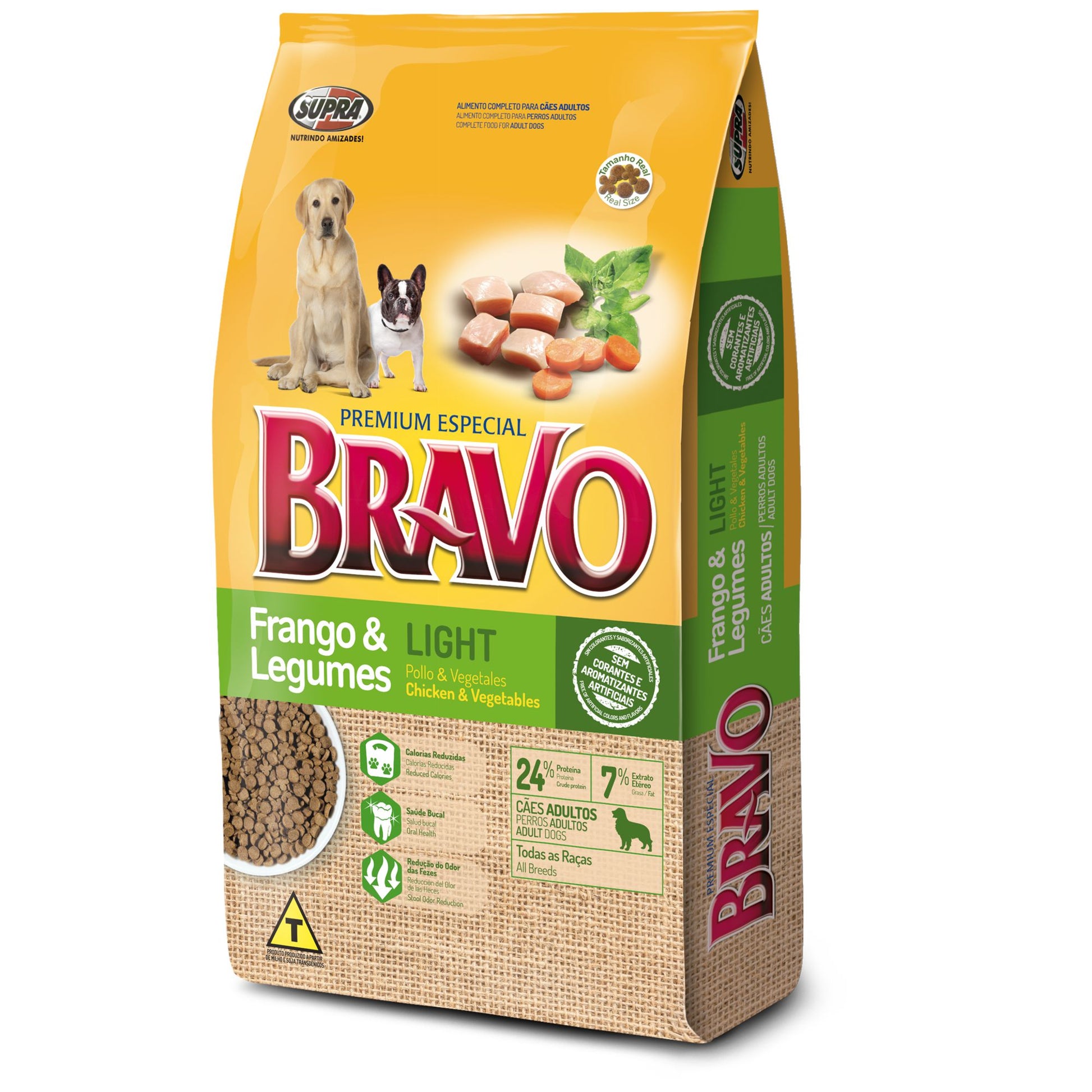 Bravo Pollo Vegetales Light alimento perros 1 kg
