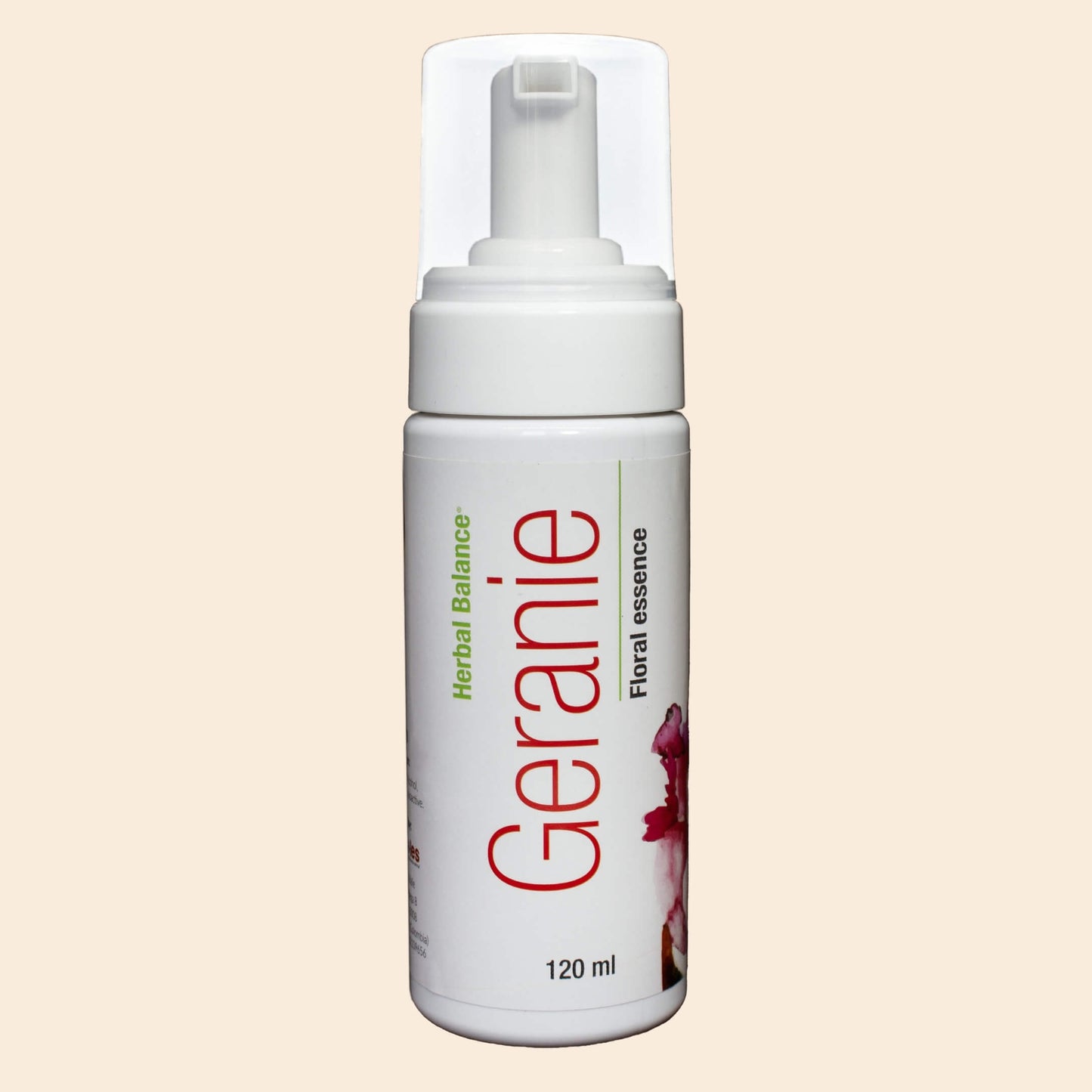 Frasco de GERANIE de Natura-les, solución en espuma para perros, Ideal para perros temerosos, soledad, nerviosismo, sensación
de abandono, timidez, pánico ante ruidos fuertes.