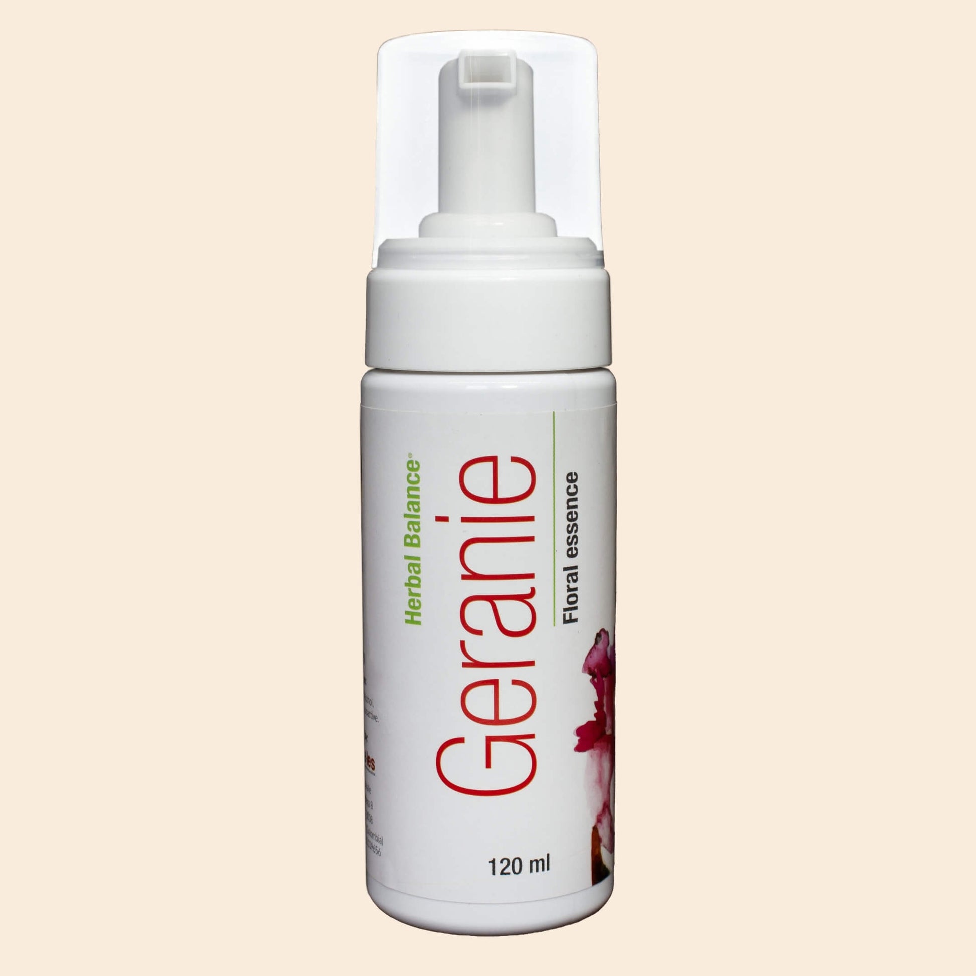 Frasco de GERANIE de Natura-les, solución en espuma para perros, Ideal para perros temerosos, soledad, nerviosismo, sensación
de abandono, timidez, pánico ante ruidos fuertes.