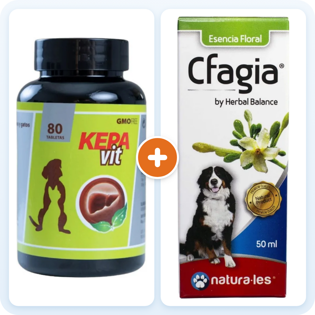 Kit Digestión e Hígado para perros: Kepavit + C-Fagia