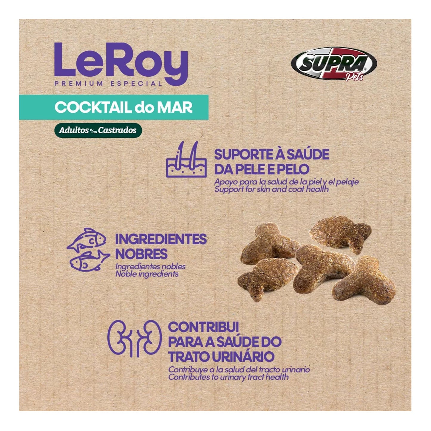 Leroy Cocktail del Mar alimento gatos adultos detalle 3