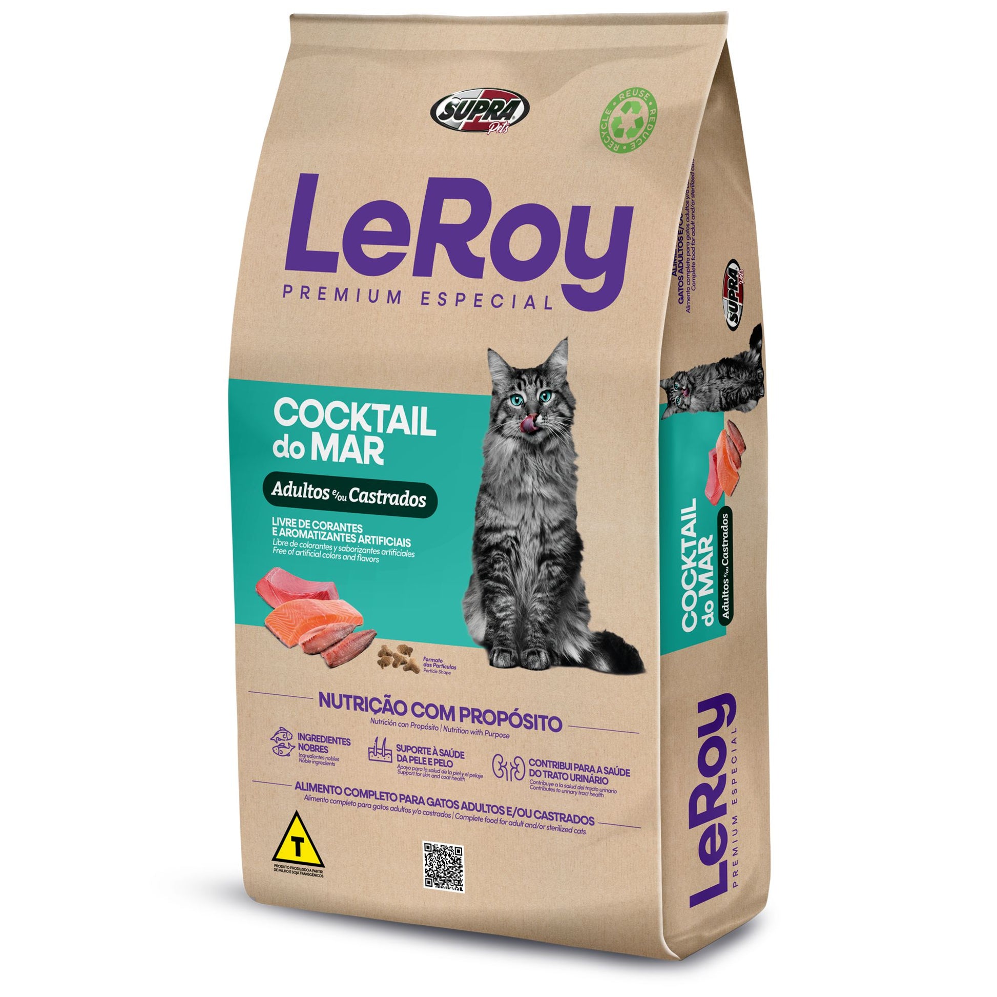 Leroy Cocktail del Mar alimento gatos adultos 15 kg