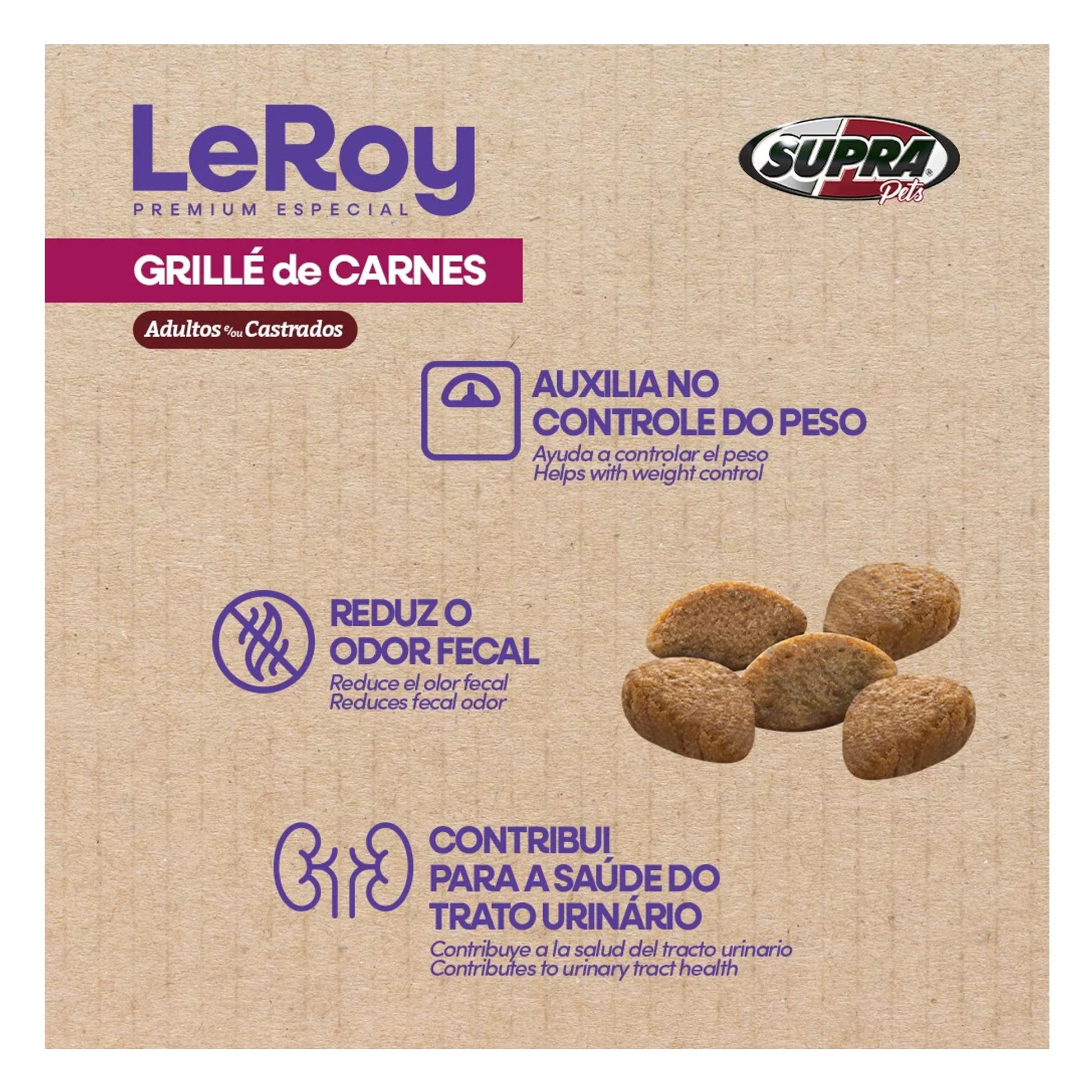Leroy Grille de Carnes alimento gatos adultos detalle 3