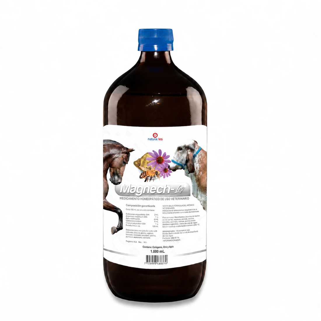 Magnech-Les Inmunomodulador Homeopático Veterinario 1000 mL | Todas las Especies