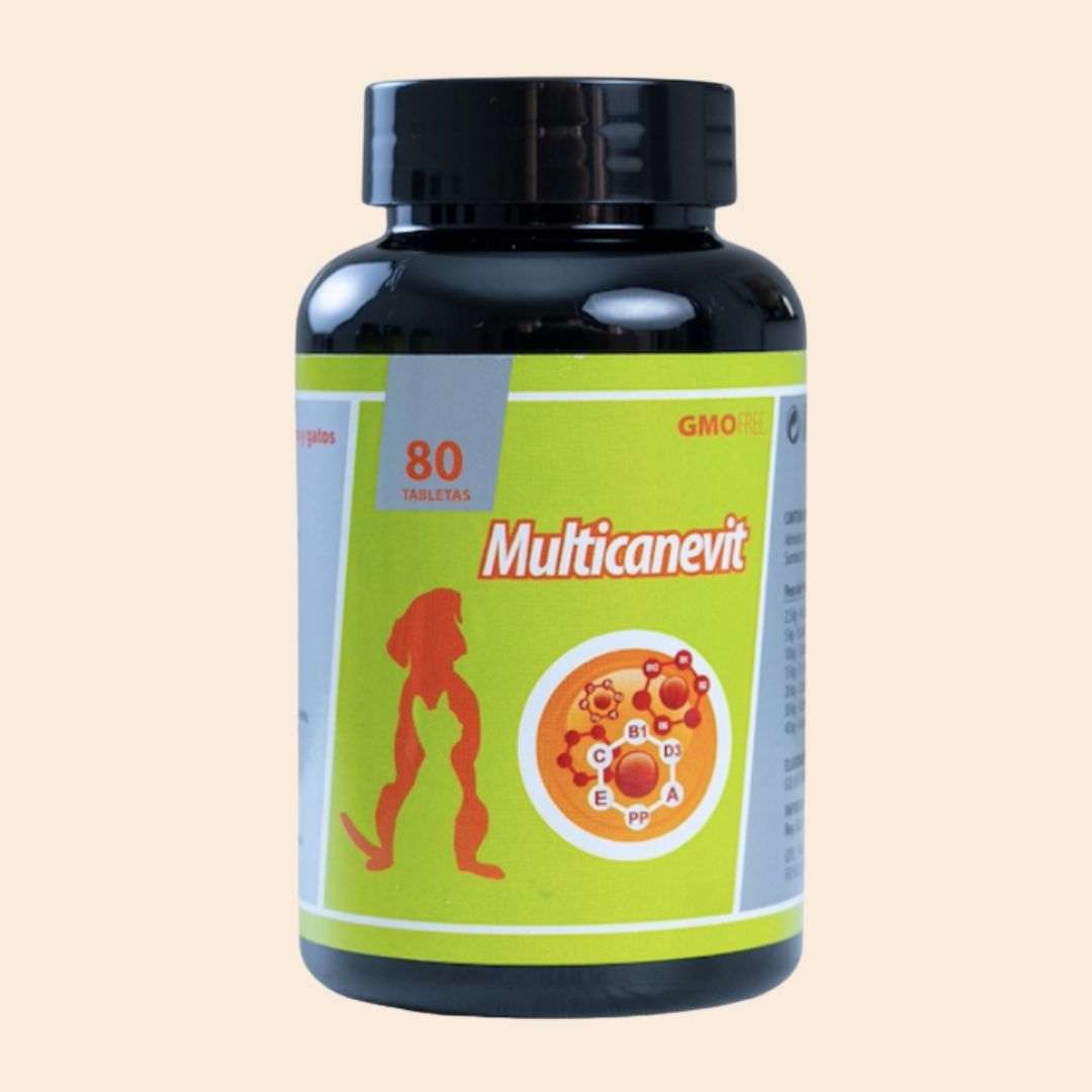 Multicanevit multivitamínico completo con hierro y complejo B para perros y gatos